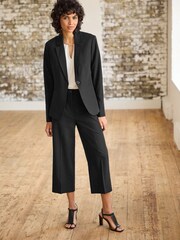 Schwarz - Tailored Einreihiger Blazer - Bild 2 von 7
