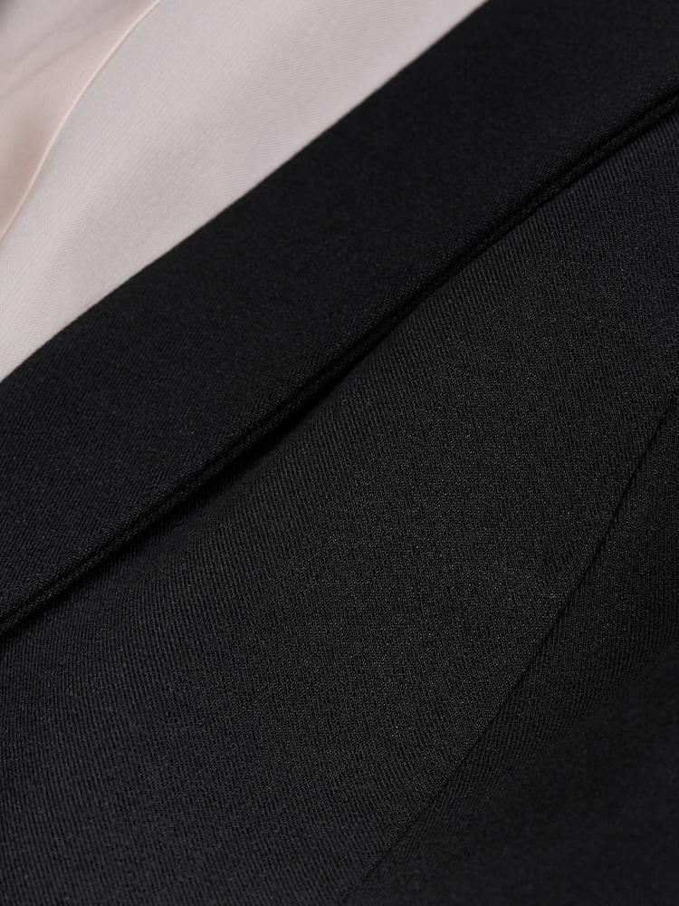 Schwarz - Tailored Einreihiger Blazer - Bild 7 von 7