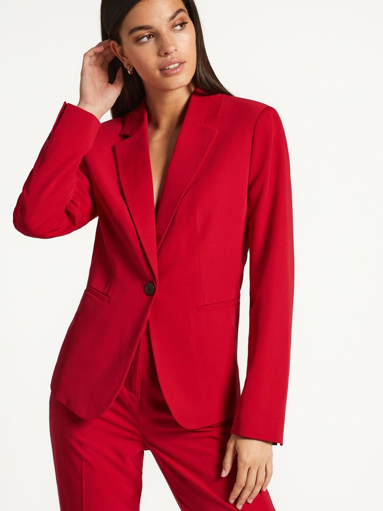 Rot - Tailored Einreihiger Blazer - Bild 1 von 6