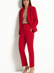 Red Tailored Slim Trousers - Image 1 of 6