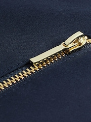 Navy Blue Zipped Detail Skinny Trousers - Image 6 of 6