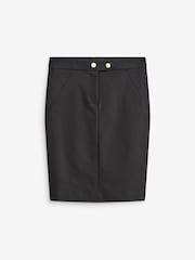 črna - Mini krilo s kovinskim detajlom - Slika 5 iz 5