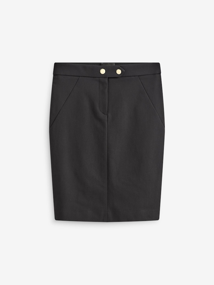 črna - Mini krilo s kovinskim detajlom - Slika 5 iz 5 črna - Mini krilo s kovinskim detajlom - Slika 5 iz 5
