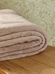 Mink Natural Plush Fleece Throw - Image 2 of 6