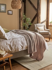 Mink Natural Plush Fleece Throw - Image 3 of 6