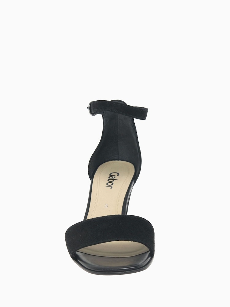 Gabor Unicorn Black Suede Strap Sandals - Image 5 of 5 Gabor Unicorn Black Suede Strap Sandals - Image 5 of 5