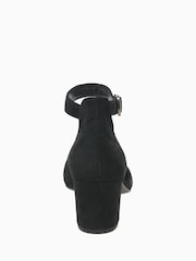 Gabor Gala Black Suede Open Toe Court Shoes - Image 4 of 4