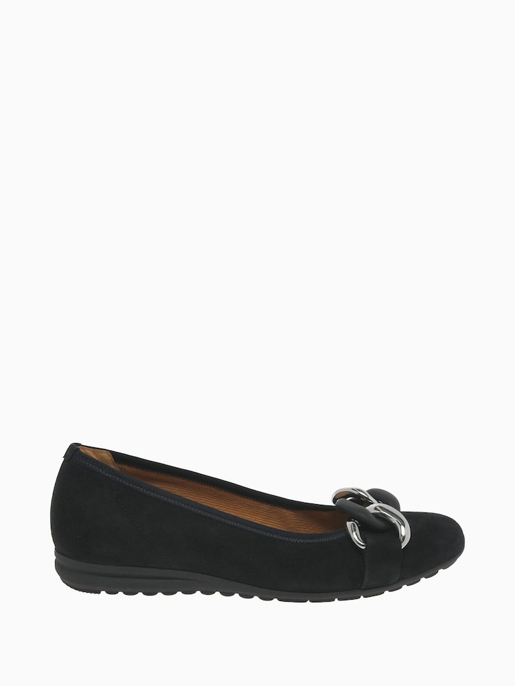 Gabor Sabia Suede Ballerina Shoes - Image 1 of 7