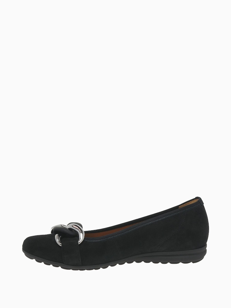 Gabor Sabia Suede Ballerina Shoes - Image 2 of 7