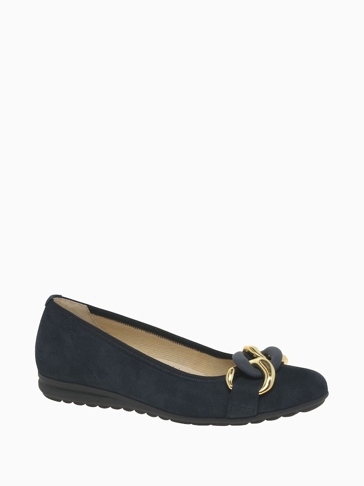 Gabor Sabia Suede Ballerina Shoes - Image 2 of 5