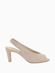 Gabor Pink Eternity Rouge Suede Slingback Sandals - Image 1 of 5