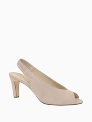 Gabor Pink Eternity Rouge Suede Slingback Sandals - Image 3 of 5