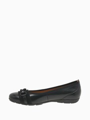 Gabor Raif Black Leather Ballerina Shoes - Image 2 of 5