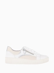 Gabor Cream Wemo Leather Trainers - Image 1 of 5