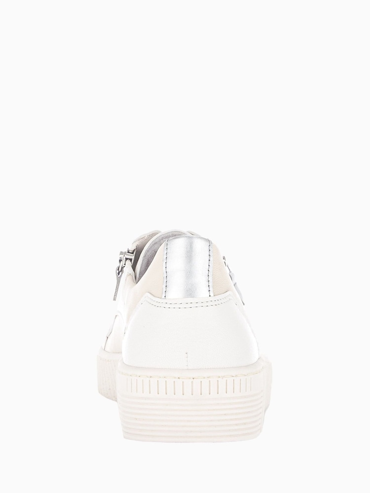 Gabor Cream Wemo Leather Trainers - Image 5 of 5