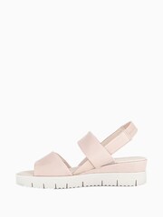 Gabor Pink Gavell Rose Leather Open Toe Sandals - Image 2 of 5