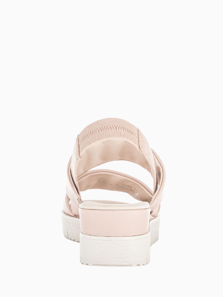 Gabor Pink Gavell Rose Leather Open Toe Sandals - Image 5 of 5
