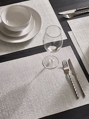 Silver Metallic PVC Placemats - Image 1 of 4