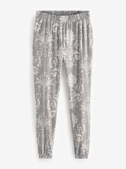 Laura Ashley Grey Josette Print 100% Cotton Pyjamas - Image 7 of 9