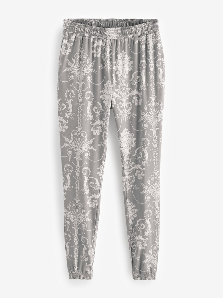 Grijze Josette-print - Laura Ashley pyjama van 100% katoen - Image 7 of 9
