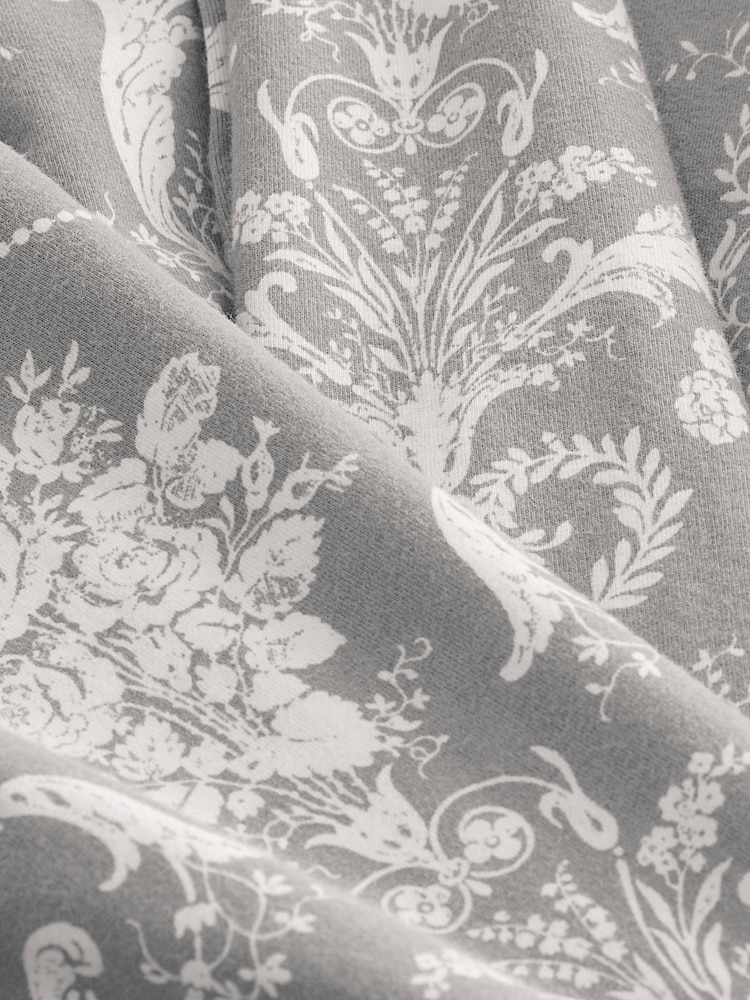 Laura Ashley Grey Josette Print 100% Cotton Pyjamas - Image 9 of 9