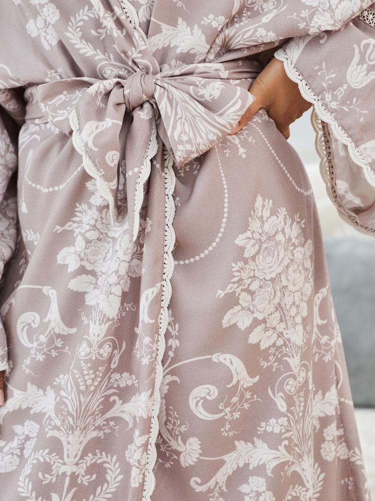 Mauve rose - Peignoir Laura Ashley Josette - Image 5 of 7