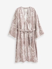 Laura Ashley Mauve Pink Josette Dressing Gown - Image 7 of 7