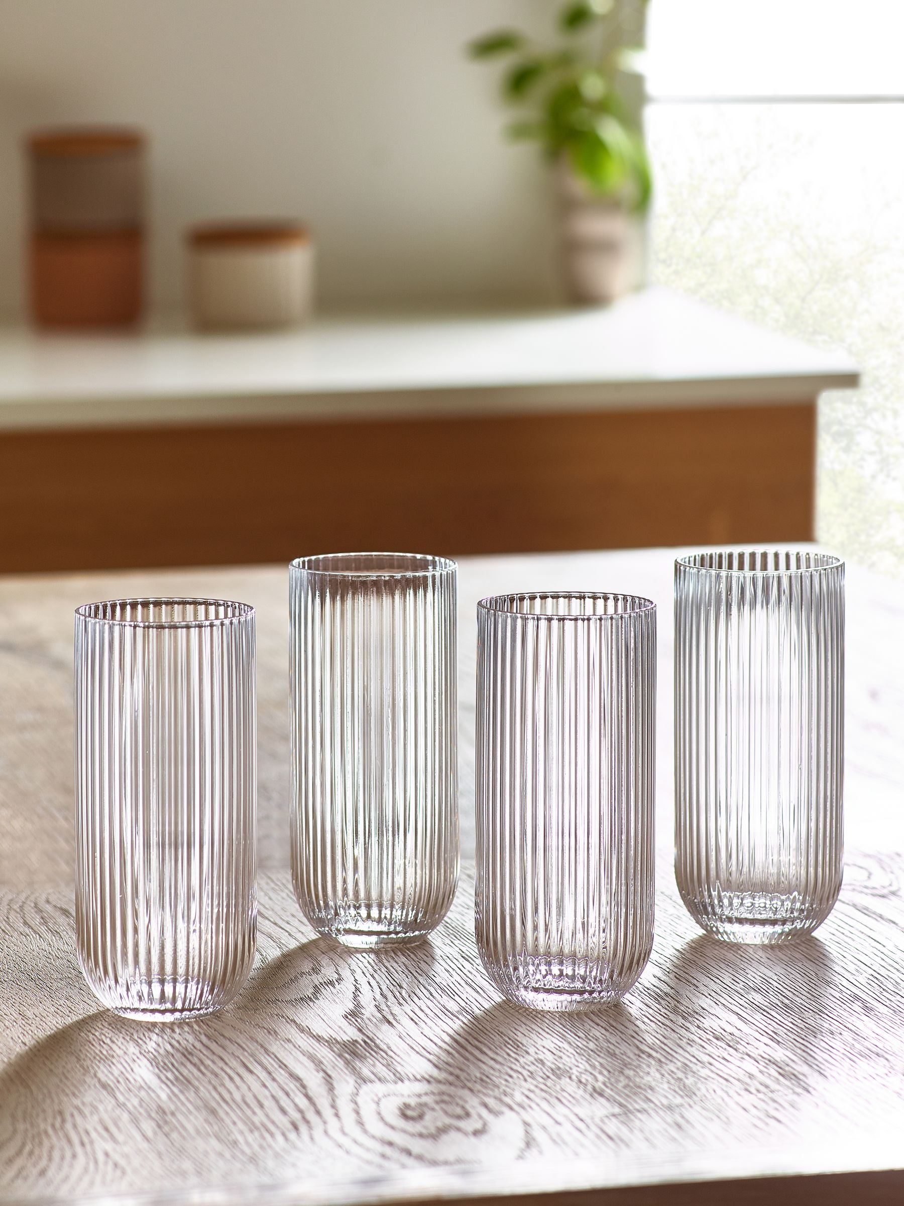 Buy Set of 4 Clear Hollis Tumbler Glasses from the Next UK online shop