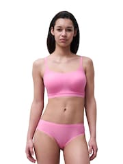Chantelle Pink Soft Stretch Seamless Padded Bralette Bra - Image 4 of 5