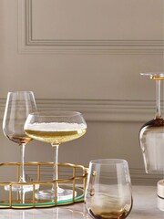 Set of 2 Natural Smoked Kya Champagne Saucers - Image 5 of 5