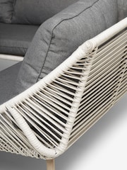 Grey Helsinki Garden 4 Piece Rattan Corner Dining Set - Image 4 of 5