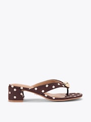 Carvela Brown Sorano Polka  Sandals - Image 1 of 4
