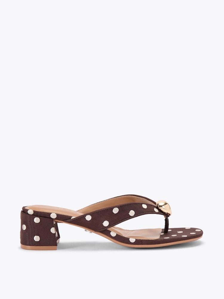 Carvela Brown Sorano Polka  Sandals - Image 1 of 4