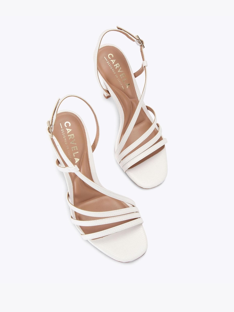 Carvela White Paparazza Heel Sandals - Image 2 of 4
