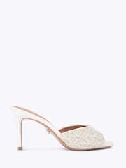 Carvela White Silvia Mule Sandals - Image 1 of 4