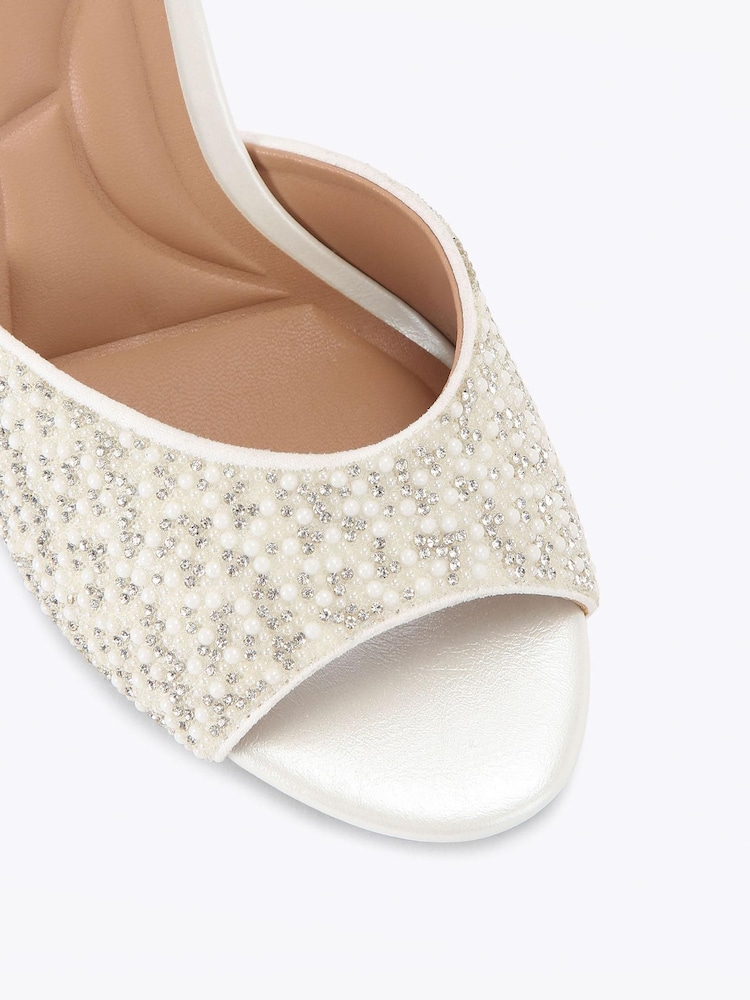 Carvela White Silvia Mule Sandals - Image 5 of 5 Carvela White Silvia Mule Sandals - Image 5 of 5