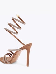 Carvela Brown Spiral 105 Sandals - Image 3 of 4
