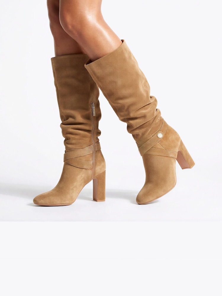 Carvela Brown Jackpot Slouch Knee Boots - Image 1 of 5