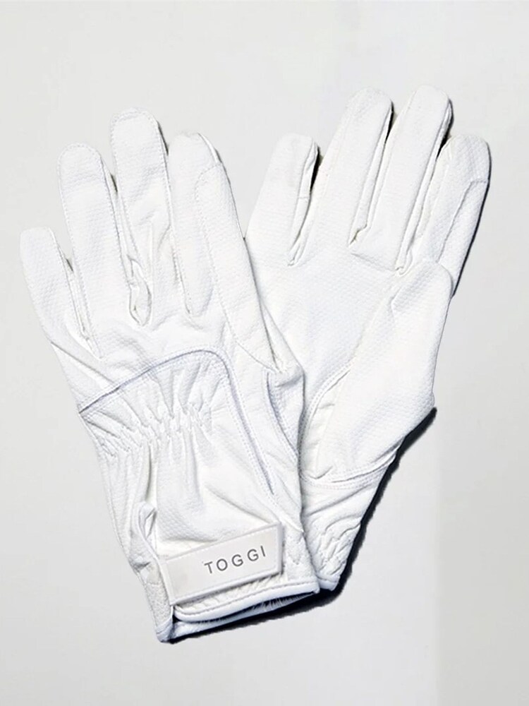 Toggi White Stoneleigh Riding Gloves - Image 1 of 1