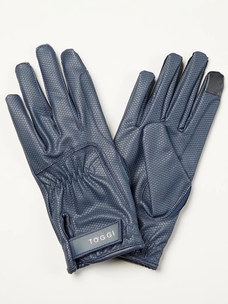 Toggi Blue Stoneleigh Riding Gloves - Image 2 of 2 Toggi Blue Stoneleigh Riding Gloves - Image 2 of 2