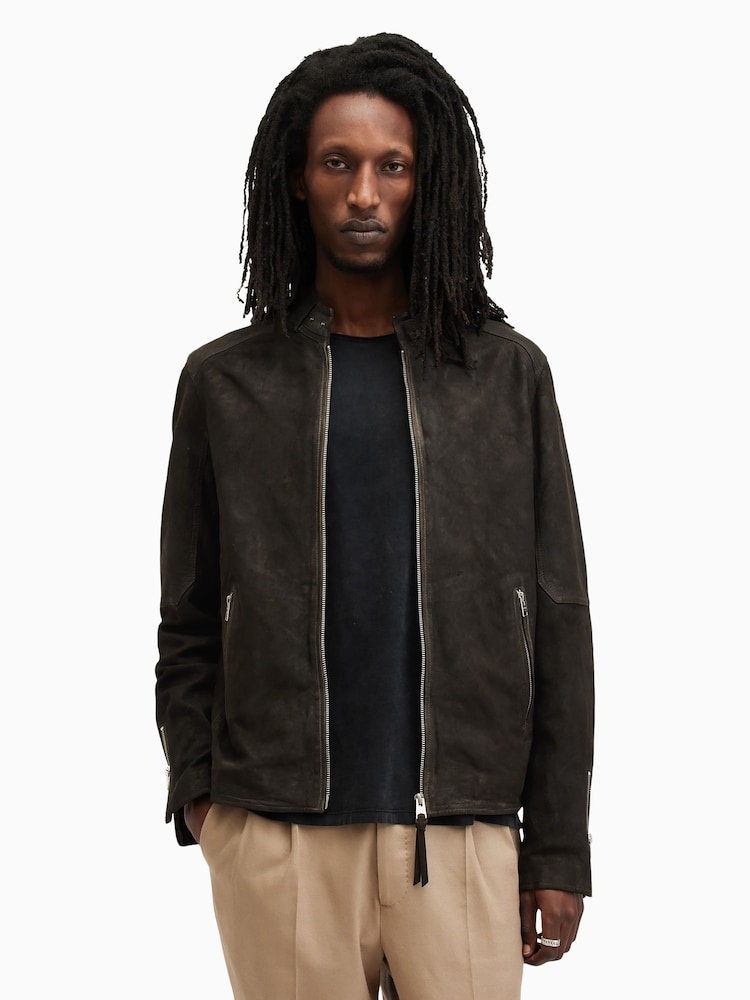 AllSaints Grey Cora Jacket - Image 1 of 7