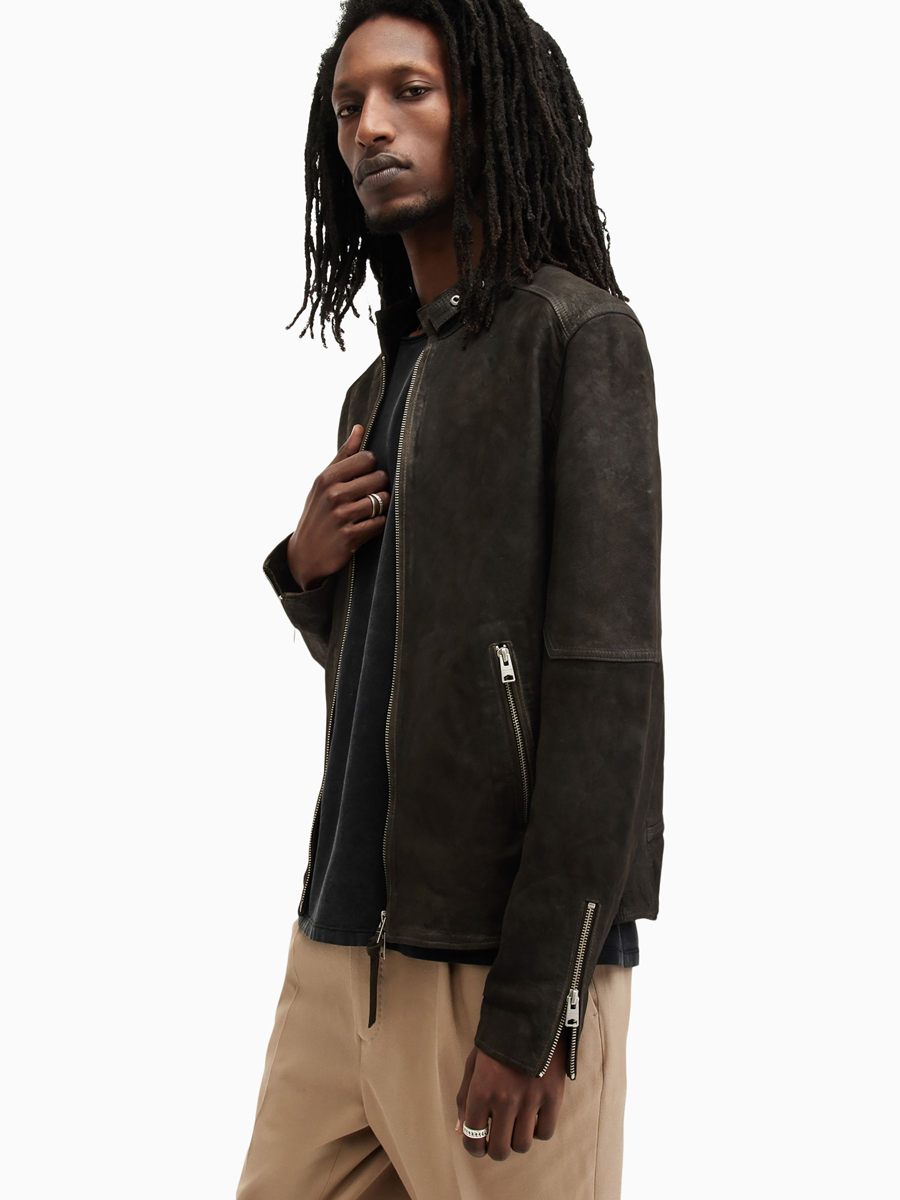 COVERT suede leather SOUVENIR JKT 46 黒 Buy AllSaints Grey Cora Jacket from Next USA