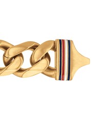 Tommy Hilfiger Gold Tone Jewellery Gents Chain Link Bracelet - Image 1 of 5
