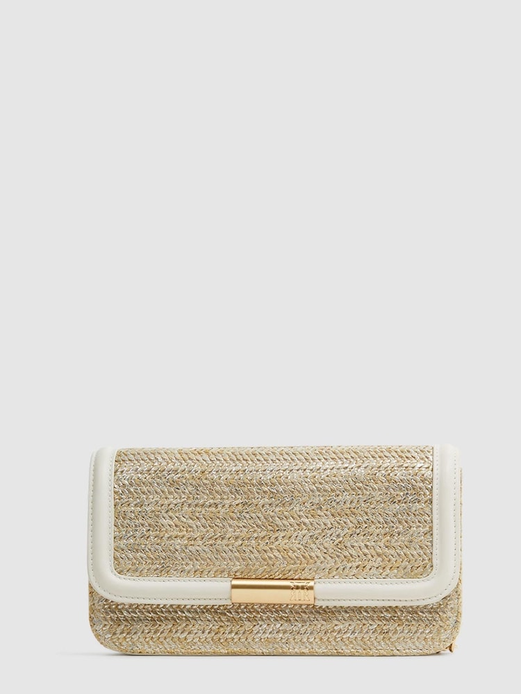 Клатч из рафии Reiss Lena - Изображение 1 из 5