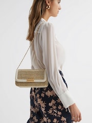 Клатч из рафии Reiss Lena - Изображение 2 из 5