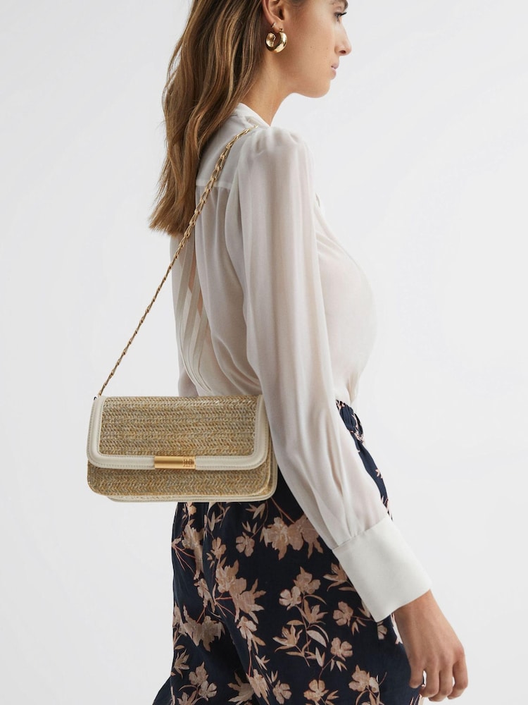 Клатч из рафии Reiss Lena - Изображение 2 из 5