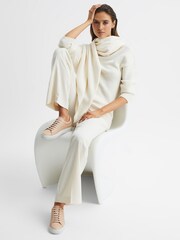 حذاء رياضي جلد برباط علوي Finley من Reiss - Image 2 of 5