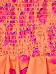 Reiss Orange Print Nelli 4-9 yrs Floral Swimsuit - Image 7 of 7