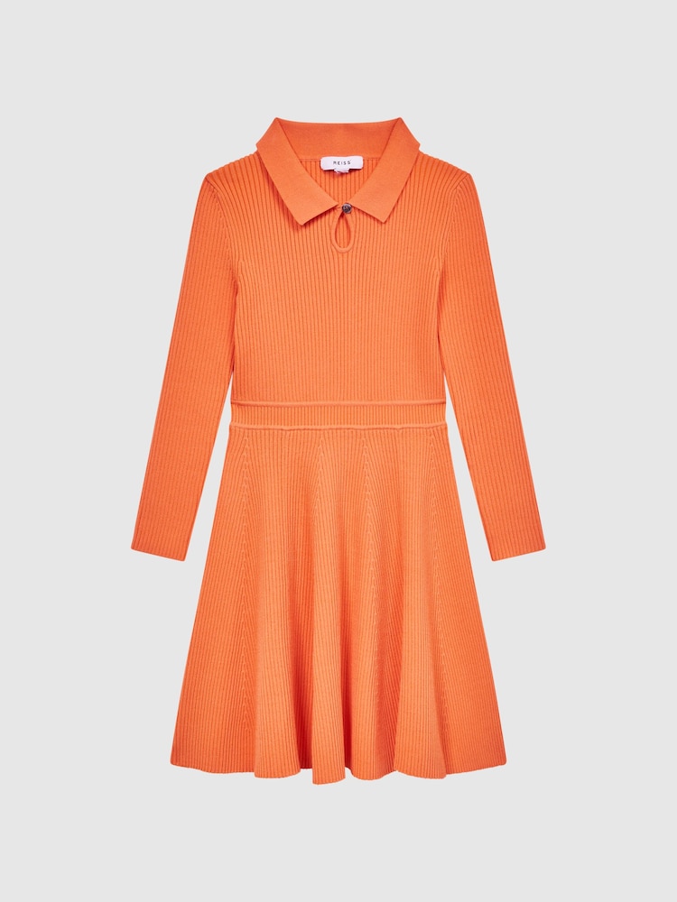 Vestido de punto ajustado con de vuelo Clare de Reiss - Imagen 2 de 7