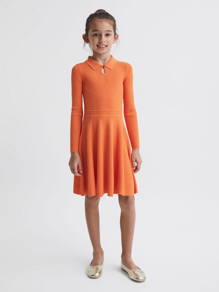 Vestido de punto ajustado con de vuelo Clare de Reiss - Imagen 1 de 7